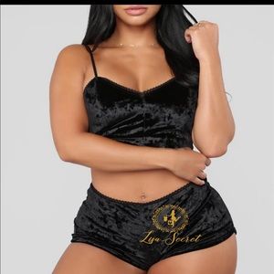 2pieces fleece sexy indoor lingeries for women